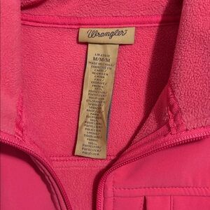 Wrangler Pink Zip-Up soft shell jacket